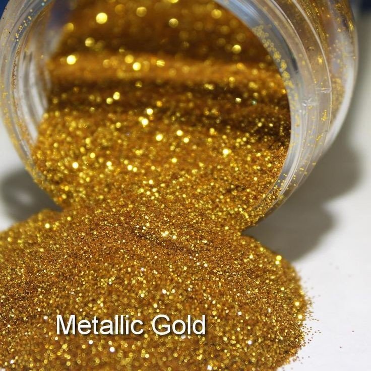 Metallic Gold Fine Loose Glitters - E Beauty Cosmetics